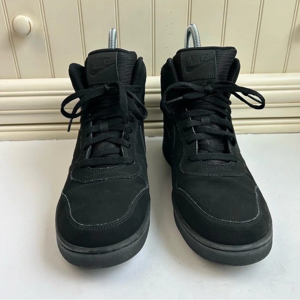 Nike Ebernon High Top Mid SE Triple Black Men's Basketball Athletic Shoes Gym